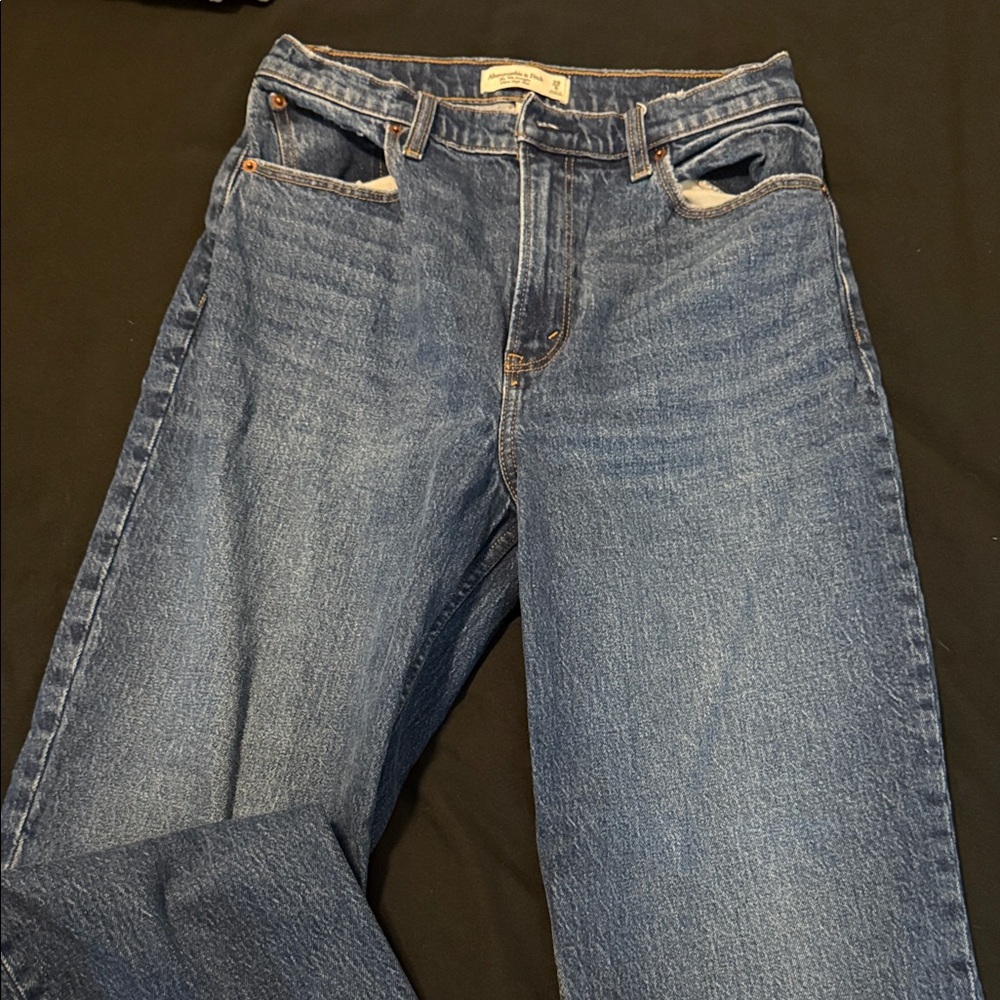Abercrombie & Fitch Women's High Rise Blue Jeans